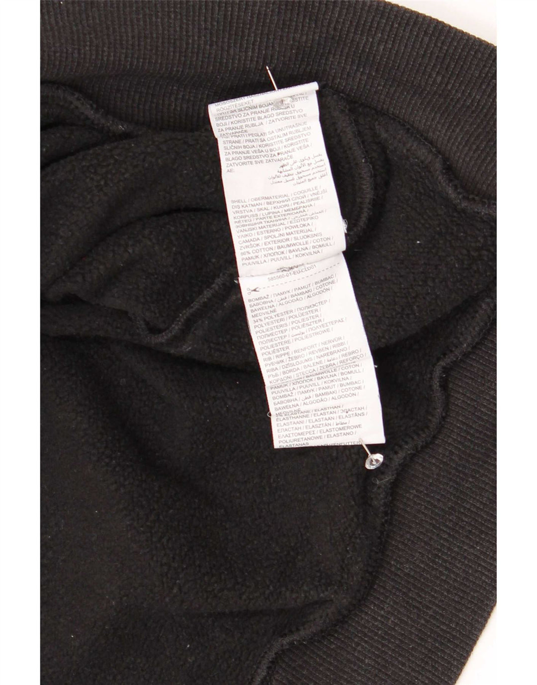 Puma Mens Graphic Zip Hoodie Sweater Medium Black Cotton