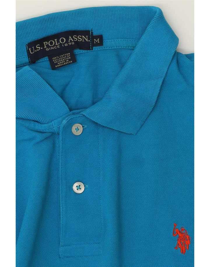 U.S. Polo Assn. Mens Polo Shirt Medium Blue Cotton