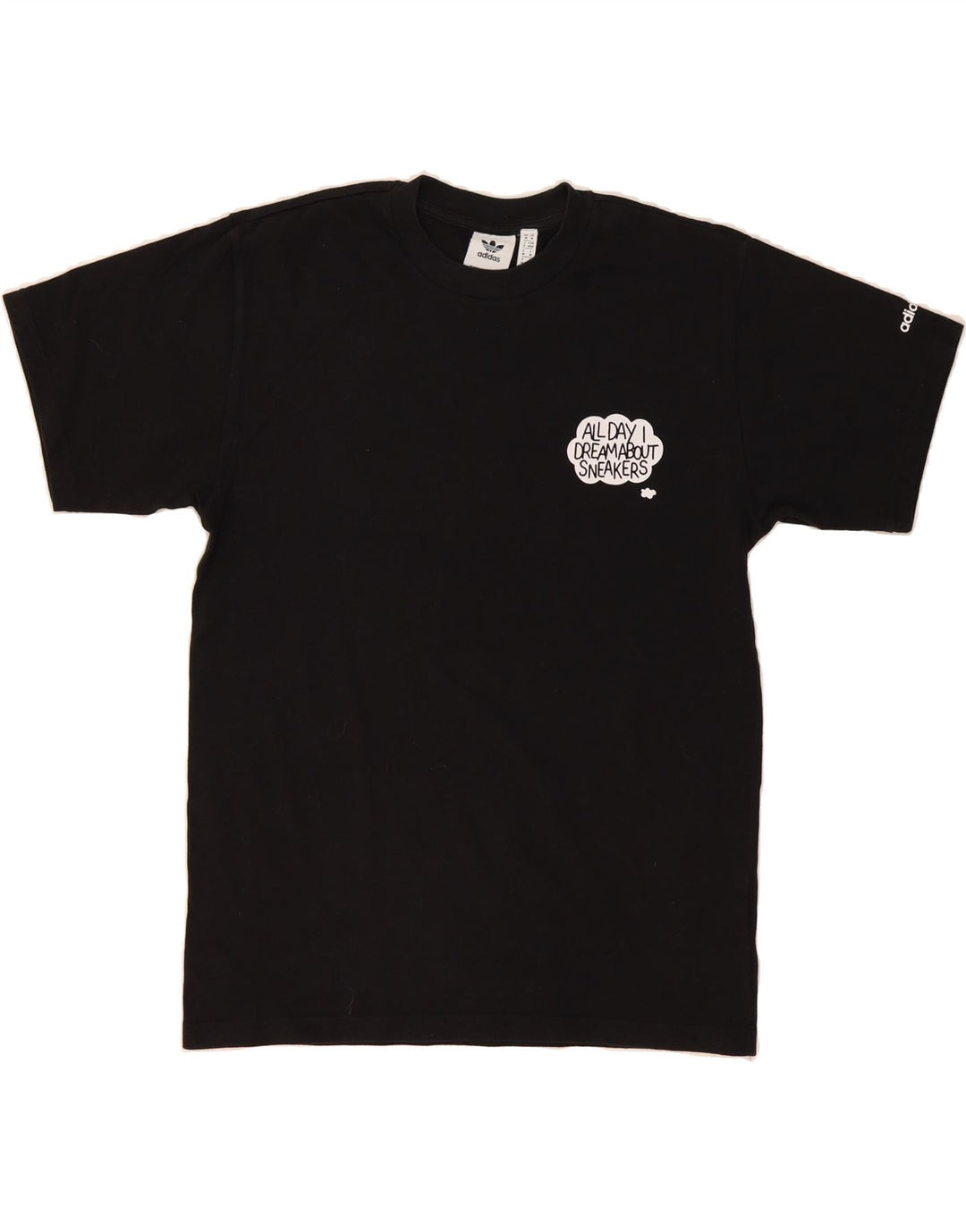 ADIDAS Mens T-Shirt Top Medium Black Cotton Vintage Adidas and Second-Hand Adidas from Messina Hembry 