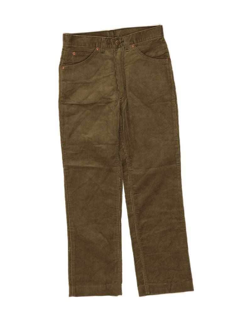 RIFLE Womens Straight Corduroy Trousers W29 L26 Khaki Cotton Vintage Rifle and Second-Hand Rifle from Messina Hembry 