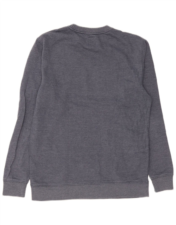 Vans Mens Graphic Sweatshirt Jumper Medium Navy Blue Cotton