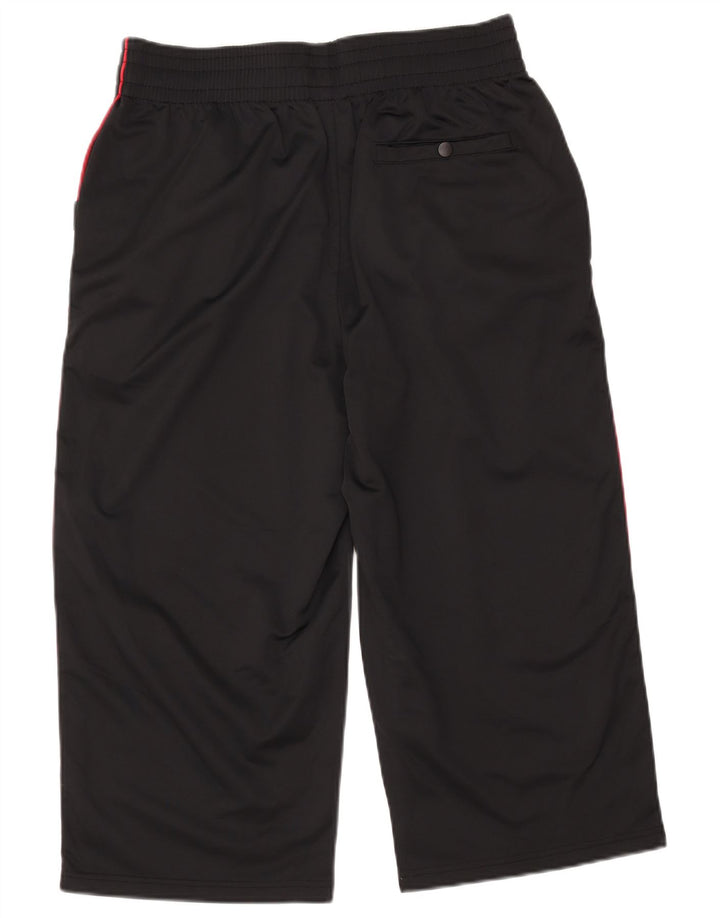 Uncle Sam Mens Graphic Capri Tracksuit Trousers XL Black Polyester