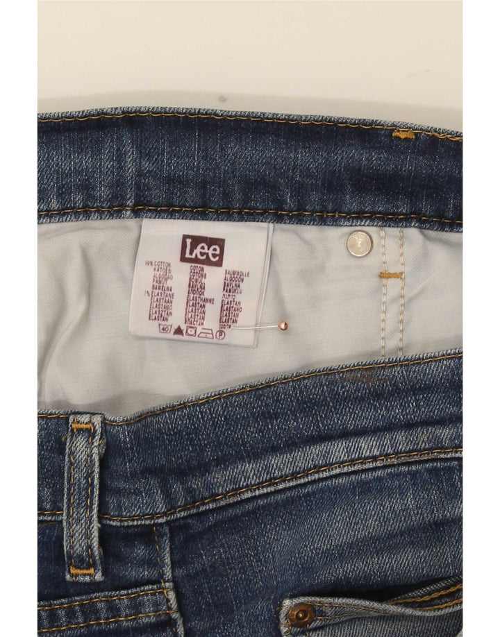 Lee Mens Brooklyn Straight Jeans W36 L28 Blue Cotton