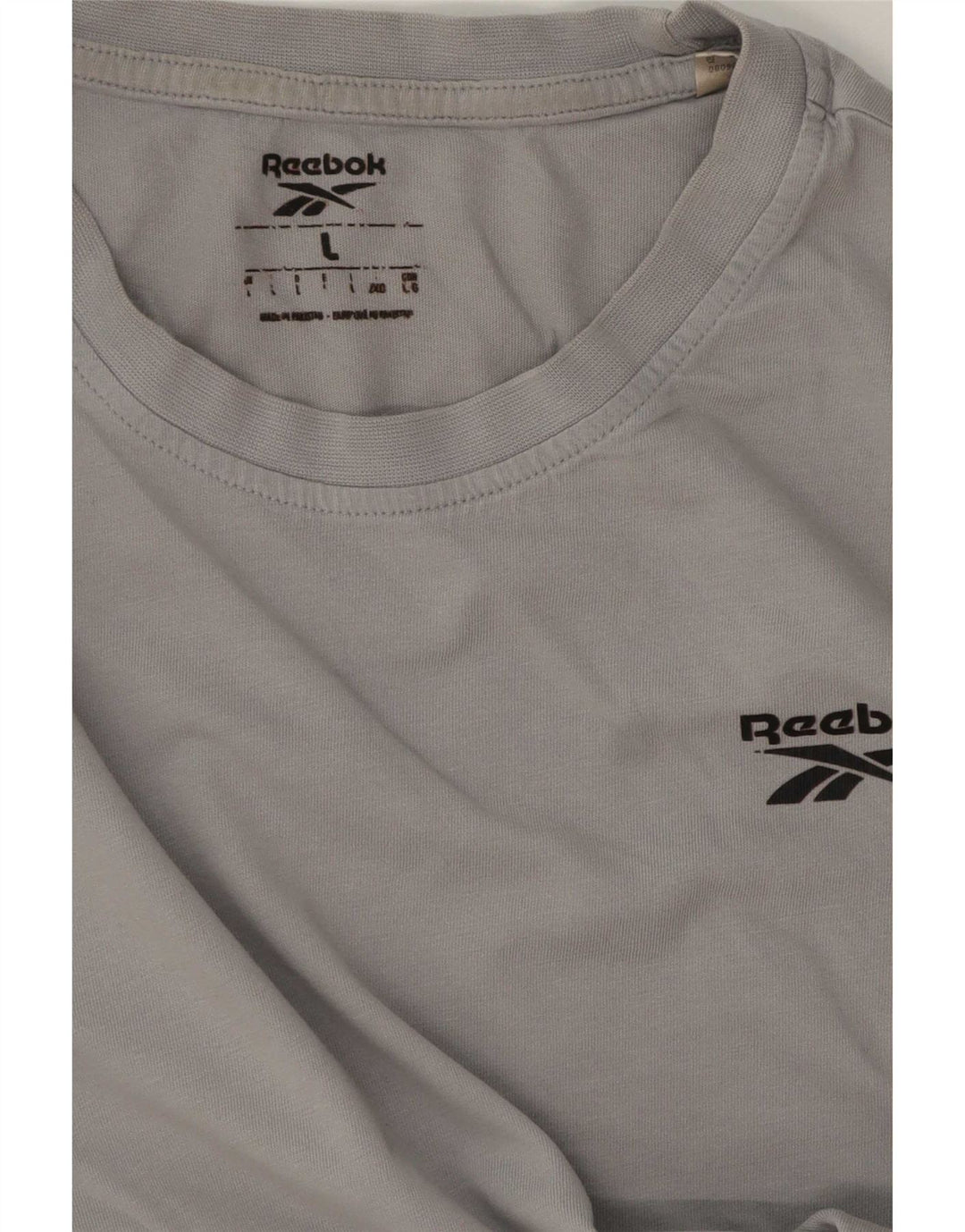 Reebok Mens T-Shirt Top Large Grey