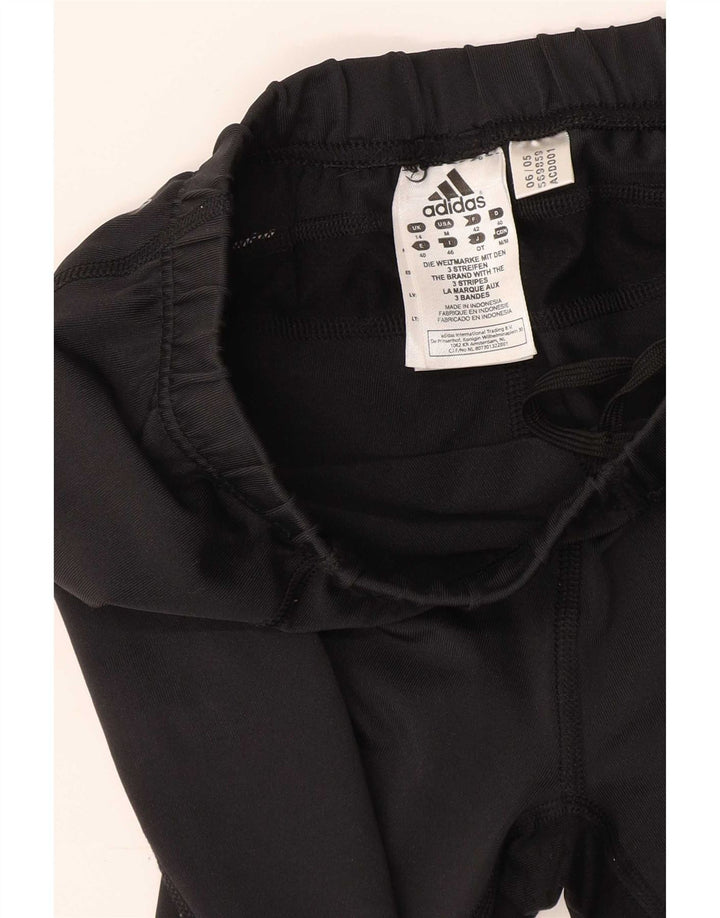 Adidas Womens Climacool Tracksuit Trousers UK 14 Medium  Black Polyester
