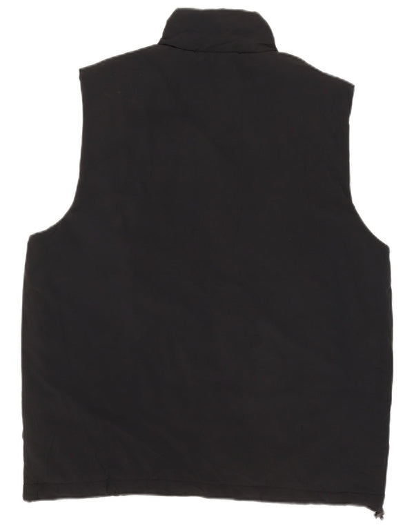 New Balance Mens Gilet UK 38 Medium Black Polyester