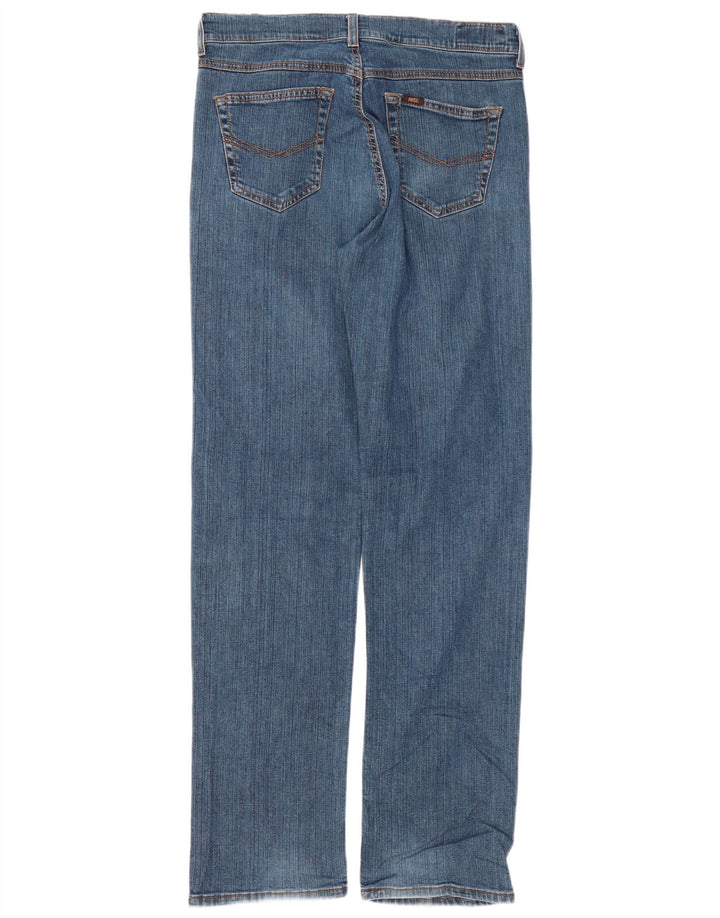 Rifle Mens Straight Jeans W33 L33 Blue Cotton