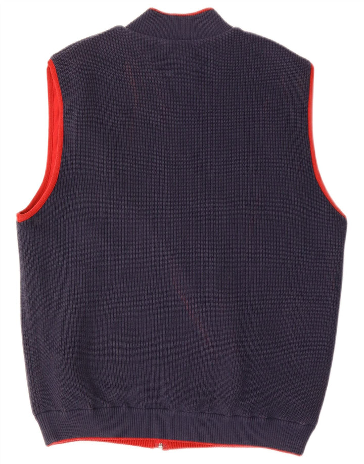 BOGGI Mens Reversible Gilet IT 52 XL Red Polyacrylic