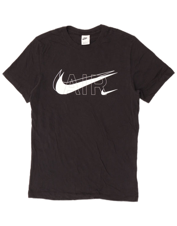 Nike Mens Graphic T-Shirt Top Small Black Cotton Sports
