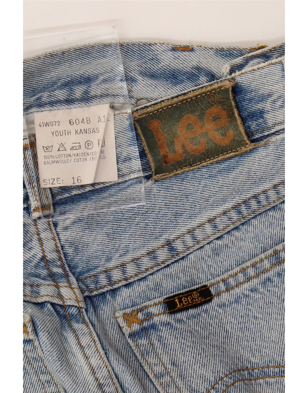 LEE Girls Kansas Tapered Jeans 15-16 Years W30 L32 Blue Cotton