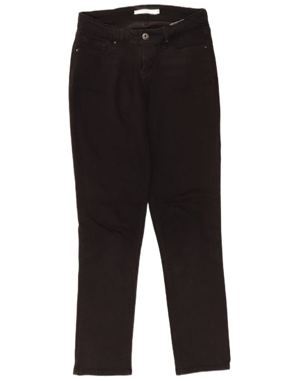 Levi's Womens 712 Slim Jeans W26 L30 Black Cotton