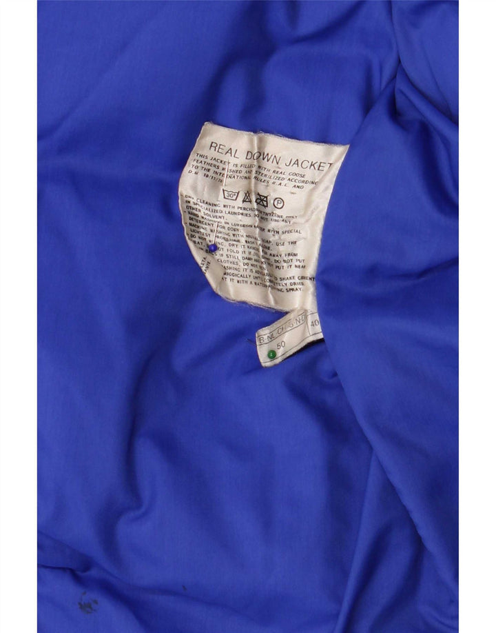 Belfe Mens Padded Jacket IT 50 Large Blue Polyester