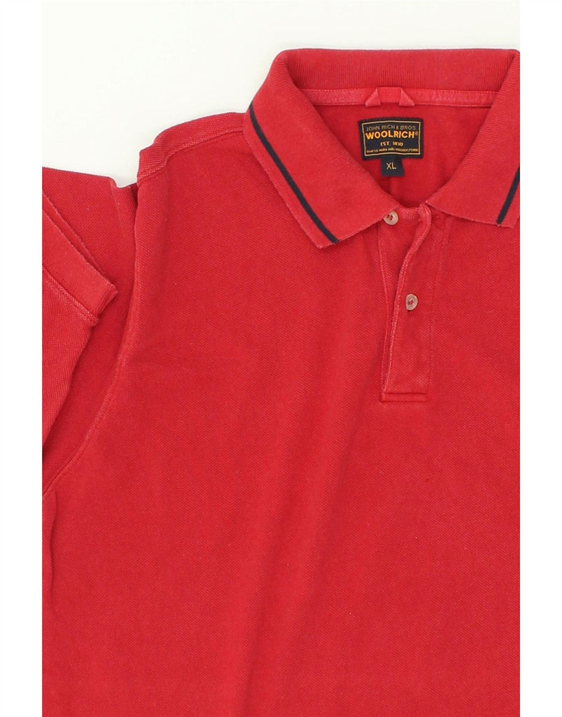 WOOLRICH Mens Polo Shirt XL Red Cotton Vintage Woolrich and Second-Hand Woolrich from Messina Hembry 