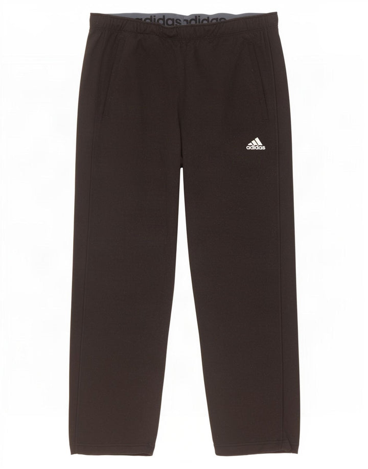 Adidas Mens Tracksuit Trousers Large Black Polyester