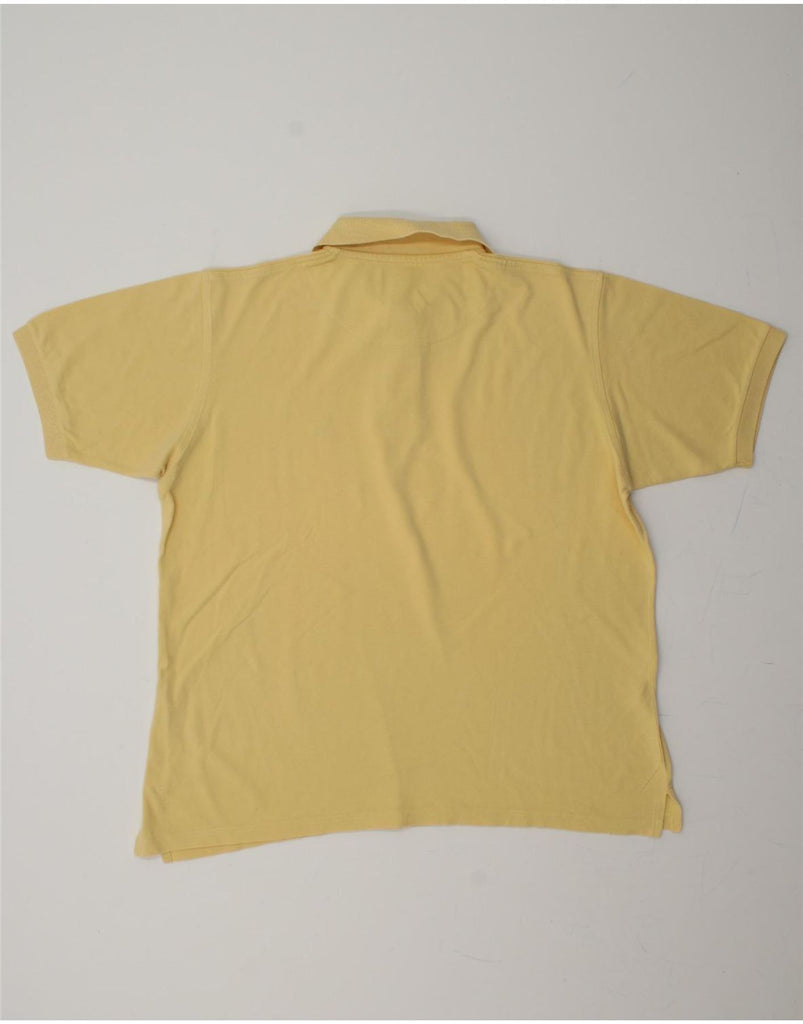 U.S. POLO ASSN. Mens Oversized Polo Shirt Medium Yellow Cotton Vintage U.S. Polo Assn. and Second-Hand U.S. Polo Assn. from Messina Hembry 