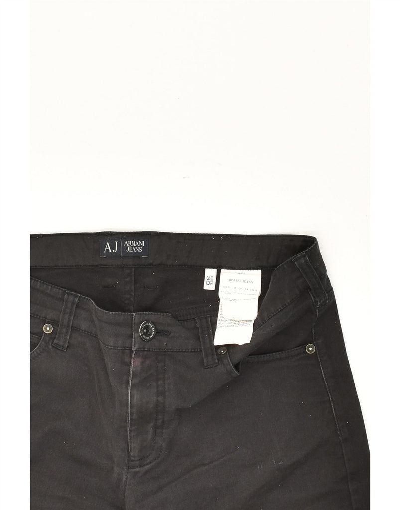 ARMANI Womens Straight Jeans W30 L25  Black Cotton Vintage Armani and Second-Hand Armani from Messina Hembry 