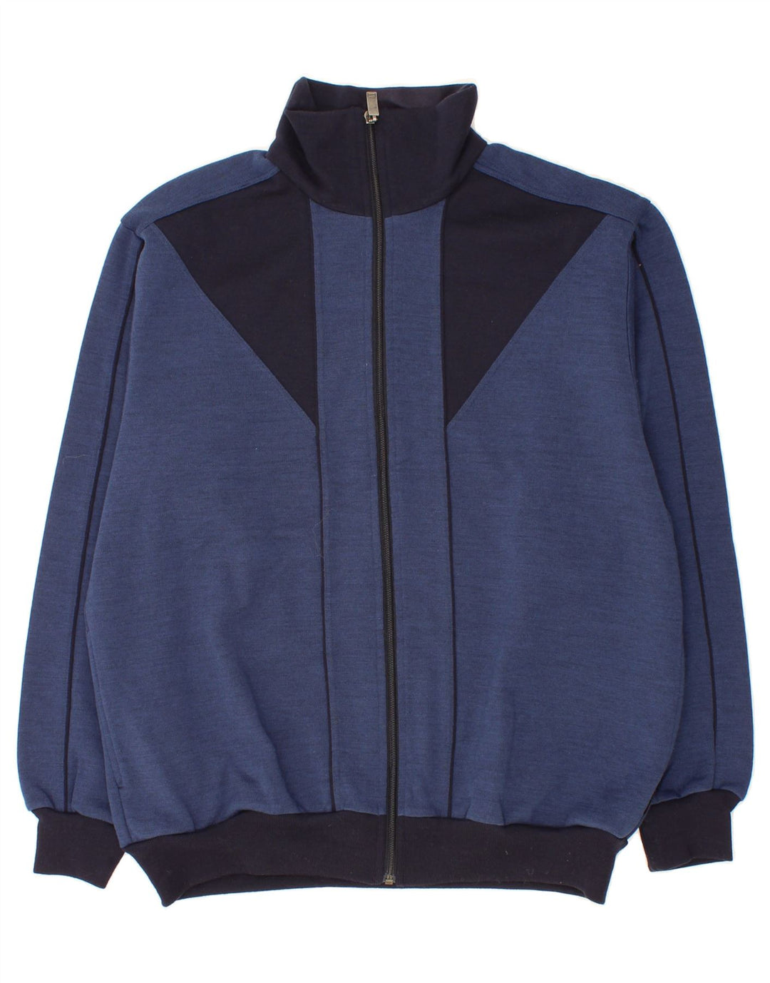 SCHNEIDER Mens Tracksuit Top Jacket IT 54 XL Navy Blue Colourblock Vintage Schneider and Second-Hand Schneider from Messina Hembry 