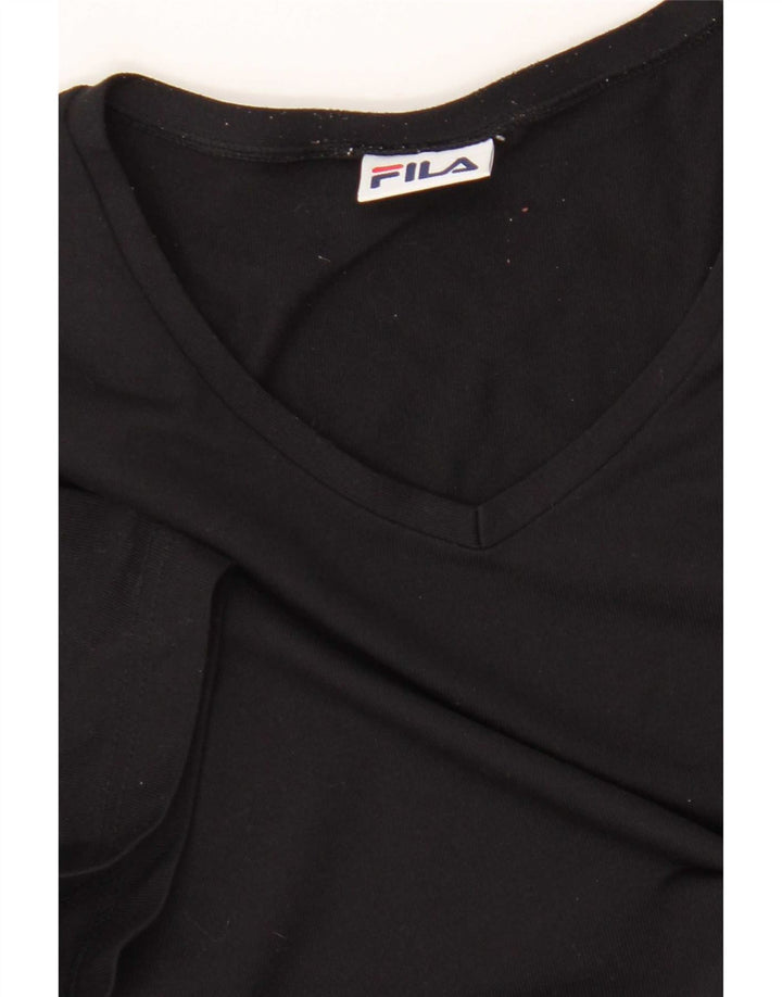 Fila Womens T-Shirt Top Small Black