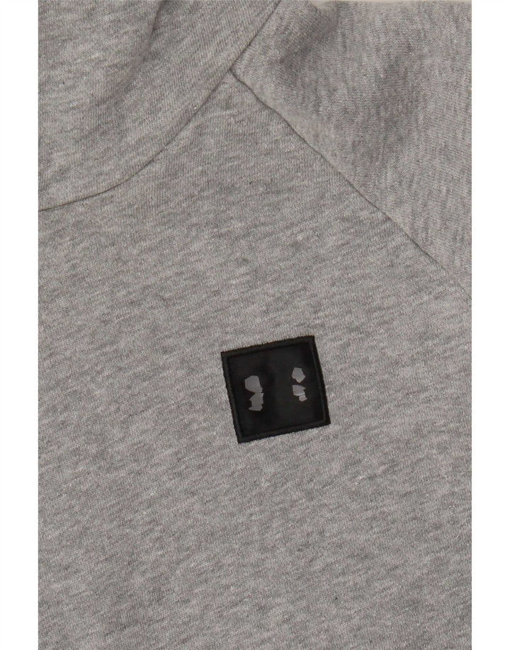 Under Armour Mens Hoodie Jumper Small Grey Flecked Cotton