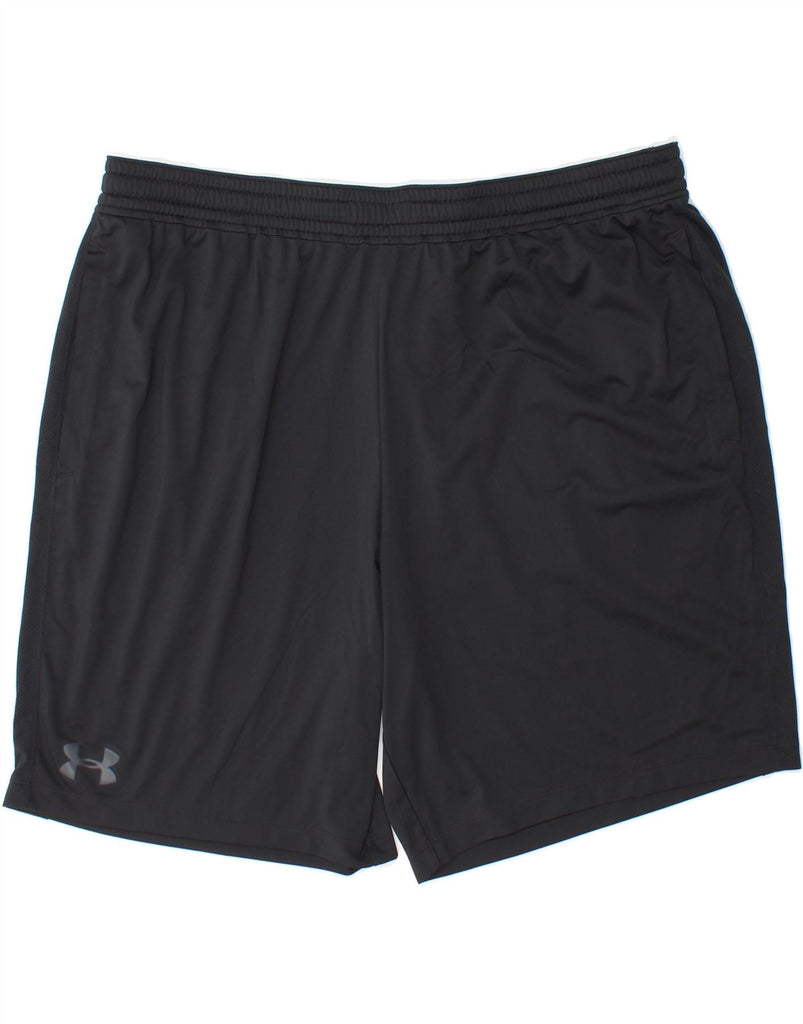 UNDER ARMOUR Womens Heat Gear Sport Shorts UK 20 2XL  Black Polyester Vintage Under Armour and Second-Hand Under Armour from Messina Hembry 
