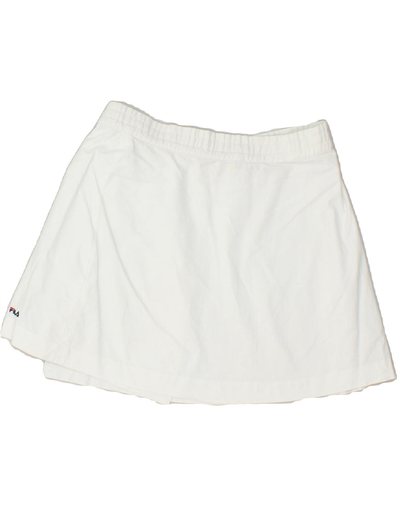 FILA Womens Tennis Skirt IT 44  Medium White | Vintage Fila | Thrift | Second-Hand Fila | Used Clothing | Messina Hembry 