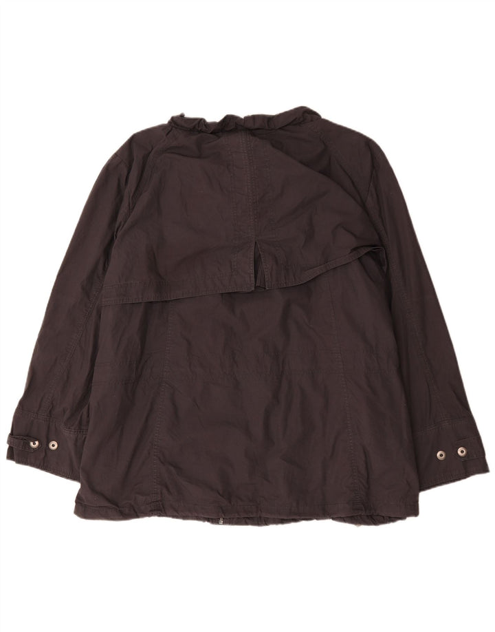 Marks & Spencer Womens Military Utility Jacket UK 26 5XL Brown Cotton