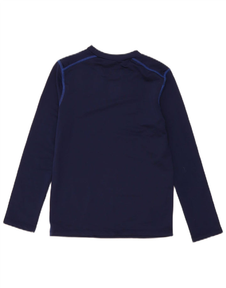 Starter Boys Top Long Sleeve 10-11 Years Large Navy Blue Polyester