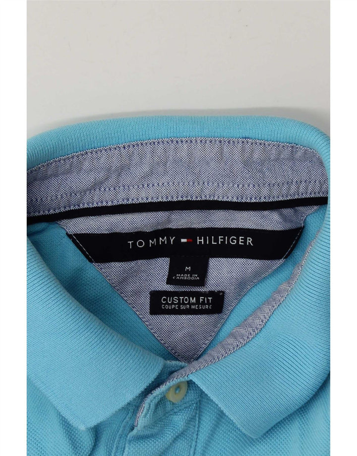 Tommy Hilfiger Mens Custom Fit Polo Shirt Medium Blue