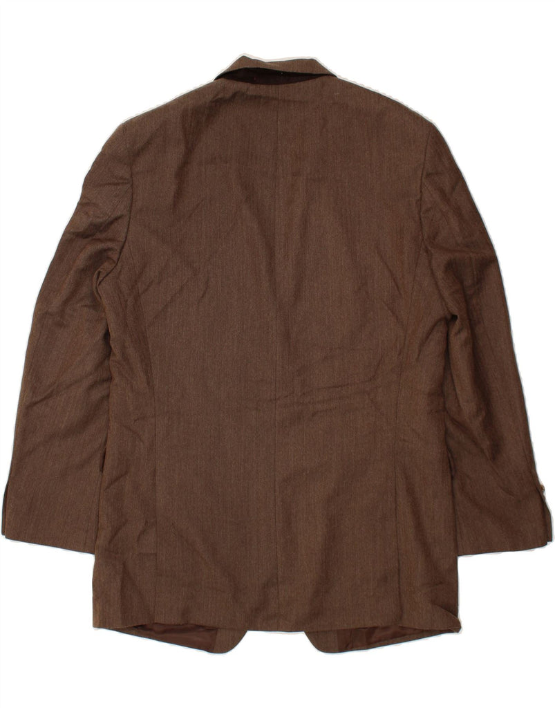 IZOD Mens 2 Button Blazer Jacket UK 42 XL Brown Polyester Vintage Izod and Second-Hand Izod from Messina Hembry 