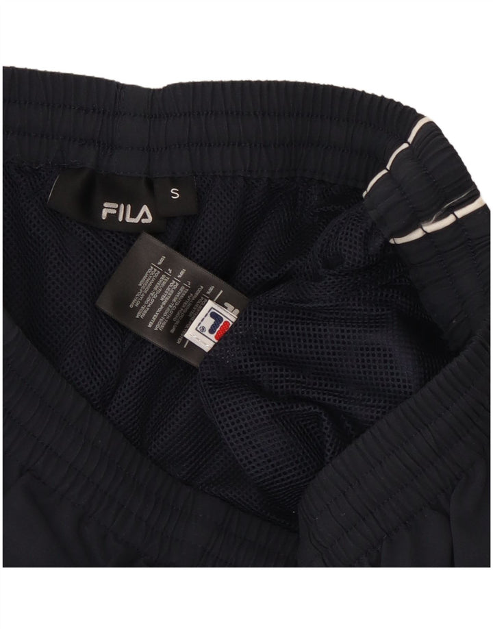 Fila Mens Tracksuit Trousers Small Navy Blue Polyester