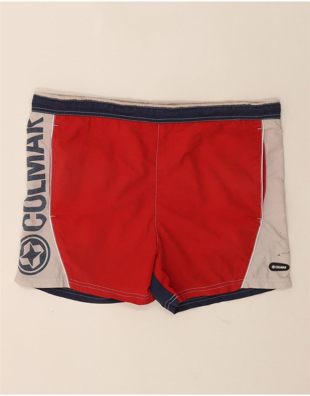 Colmar Mens Graphic Swimming Shorts EU48 Medium Red Colourblock