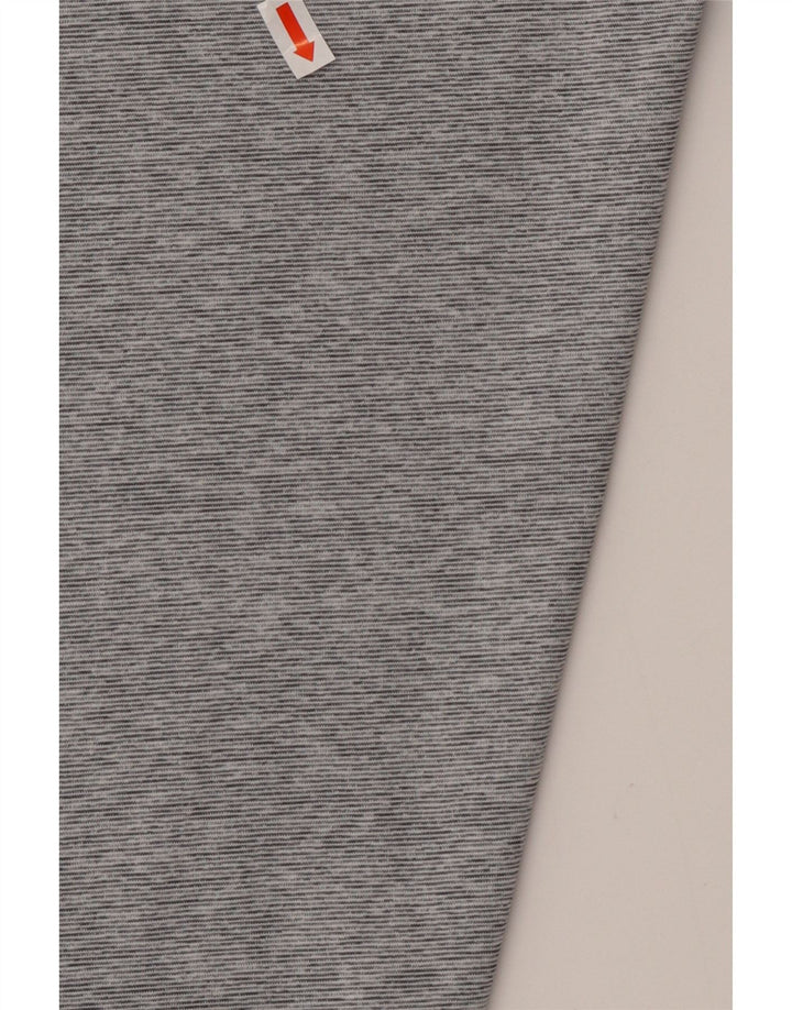 REEBOK Girls Leggings 13-14 Years  Grey Colourblock Polyester