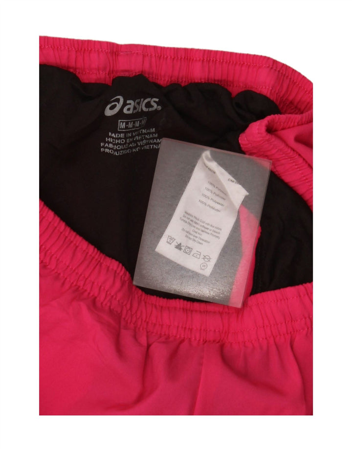 Asics Womens Sport Shorts UK 14 Medium Pink Polyester