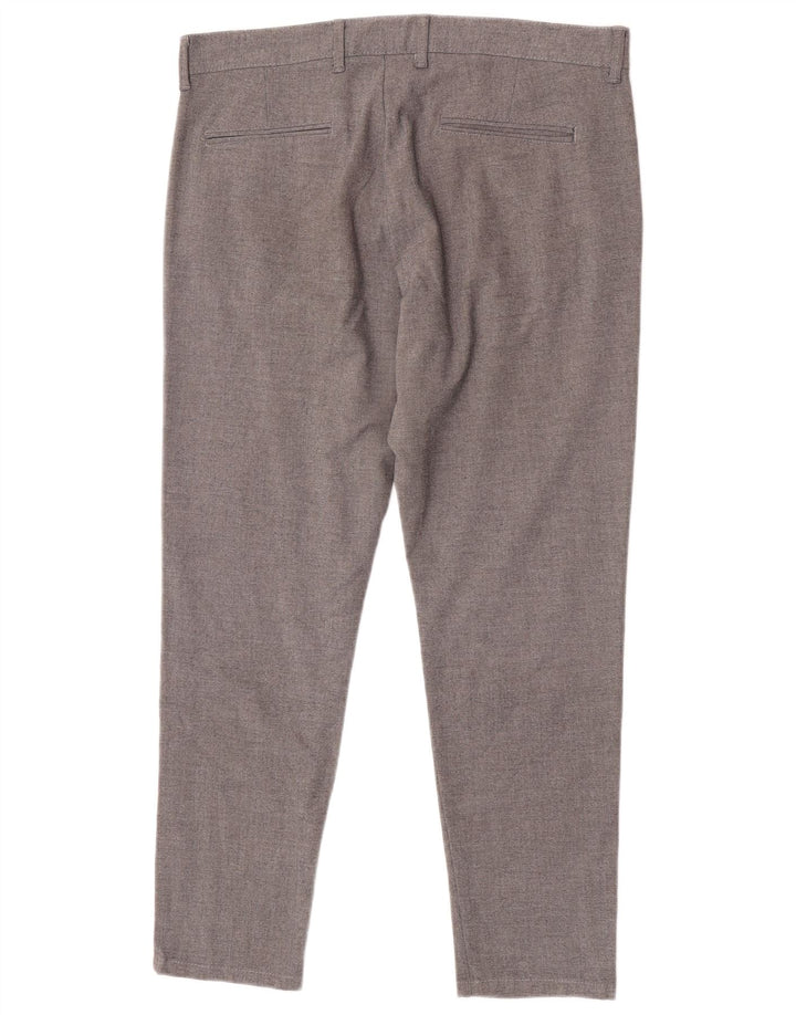 Zara Mens Slim Chino Trousers EU 42 Large W32 L28 Grey