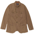 Trussardi Jeans Mens Utility Jacket IT 54 2XL Beige Cotton
