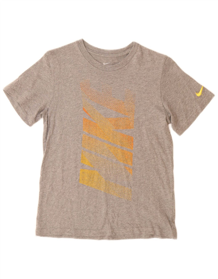 Nike Boys Graphic T-Shirt Top 10-11 Years Medium  Grey Cotton