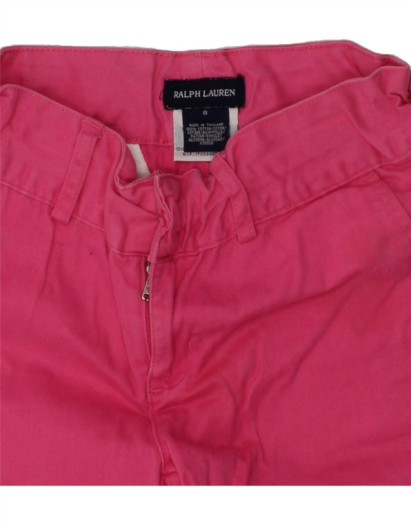 RALPH LAUREN Girls Chino Shorts 7-8 Years W24 Pink Cotton | Vintage Ralph Lauren | Thrift | Second-Hand Ralph Lauren | Used Clothing | Messina Hembry 