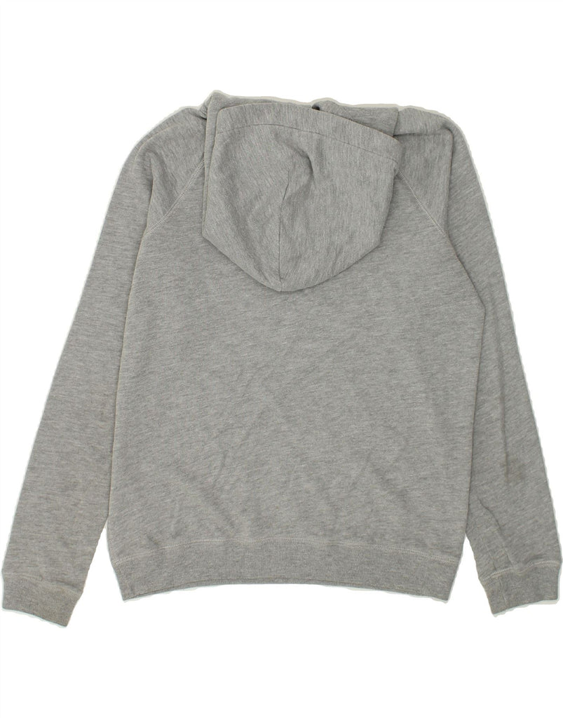 JACK WILLS Womens Graphic Hoodie Jumper UK 12 Medium Grey Cotton | Vintage Jack Wills | Thrift | Second-Hand Jack Wills | Used Clothing | Messina Hembry 