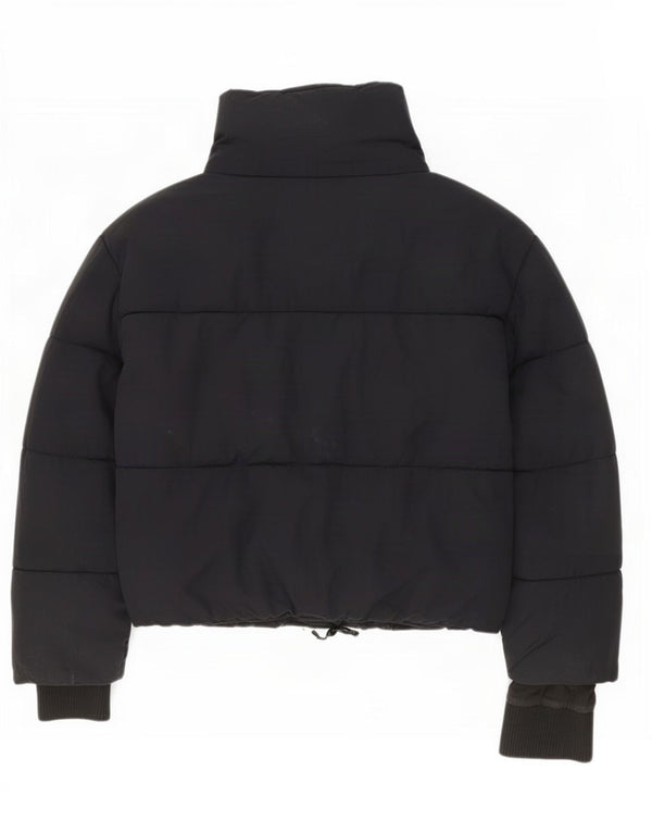 Zara Womens Oversized Padded Jacket UK 10 Small Black Polyester