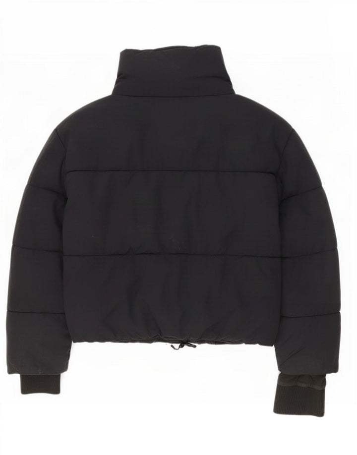 Zara Womens Oversized Padded Jacket UK 10 Small Black Polyester