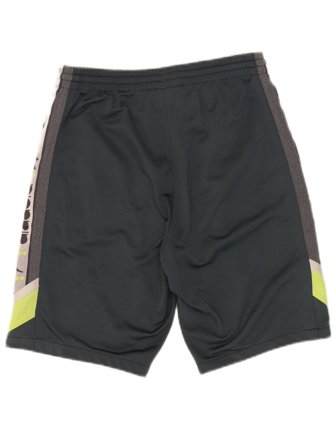 Diadora Mens Graphic Sport Shorts Medium Grey Colourblock Polyester