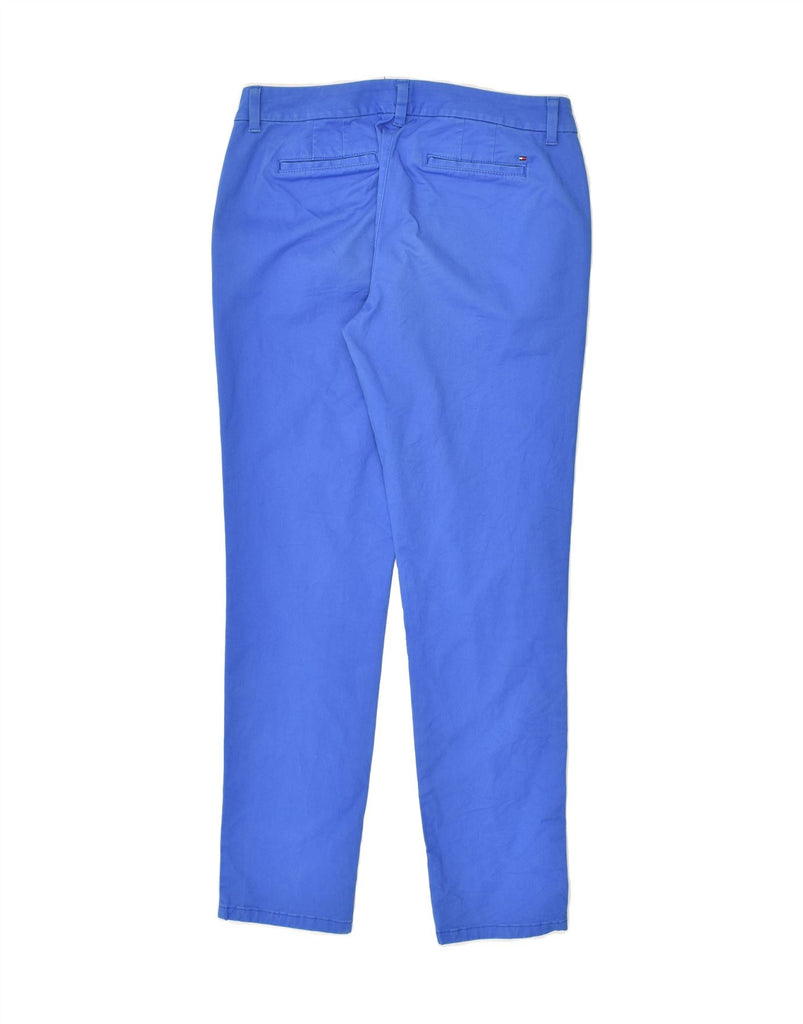 TOMMY HILFIGER Womens Slim Chino Trousers US 6 Medium W30 L30  Blue Cotton | Vintage Tommy Hilfiger | Thrift | Second-Hand Tommy Hilfiger | Used Clothing | Messina Hembry 