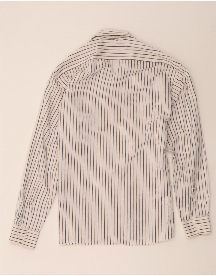 Pierre Cardin Mens Shirt Size 41 Medium White Striped