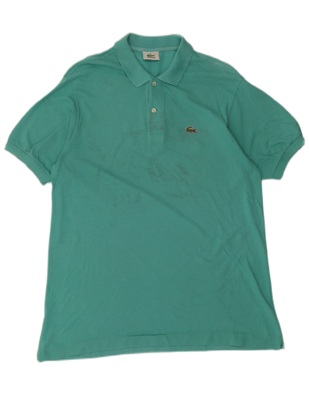 Lacoste Mens Polo Shirt Size 5 Large Green Cotton