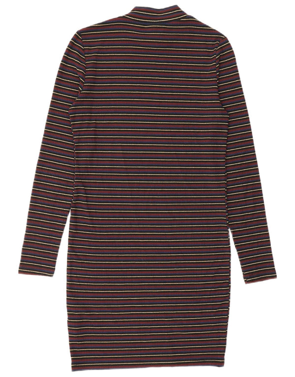 Topshop Womens Petite Jumper Dress UK 10 Small Multicoloured Striped