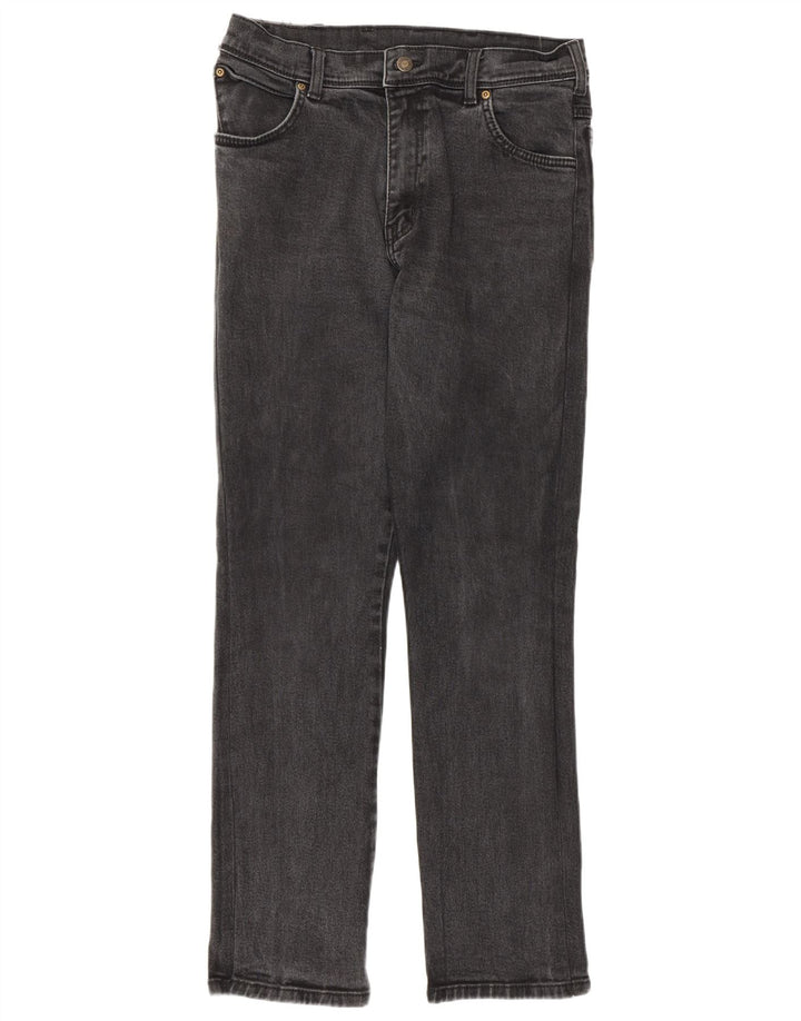 Wrangler Mens Regular Fit Straight Jeans W36 L32 Grey Cotton