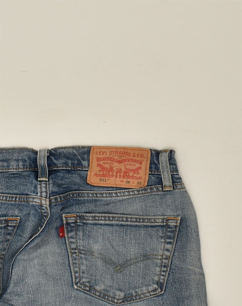 LEVI'S Mens 511 Slim Jeans W28 L28 Blue Cotton | Vintage Levi's | Thrift | Second-Hand Levi's | Used Clothing | Messina Hembry 