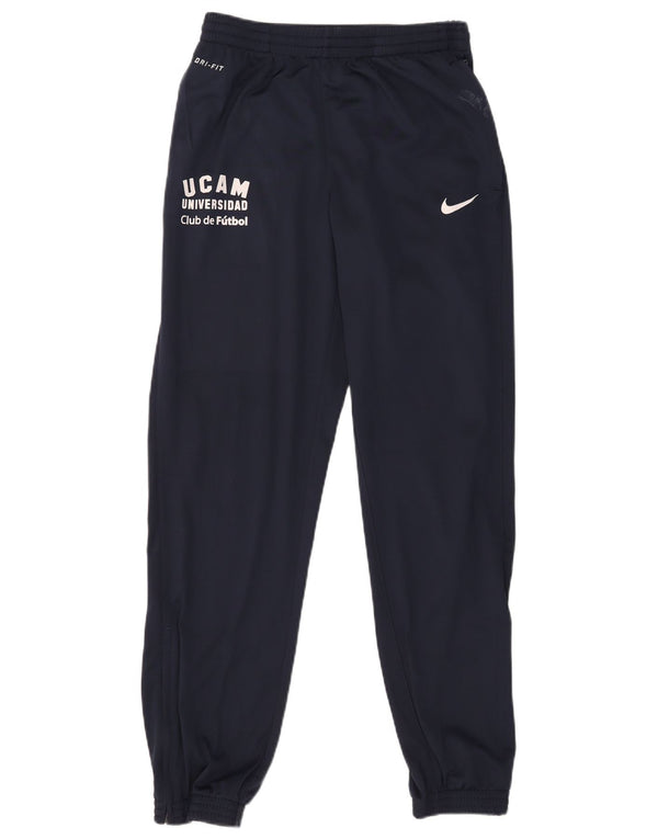 Nike Mens Dri Fit Graphic Tracksuit Trousers Joggers Medium Navy Blue