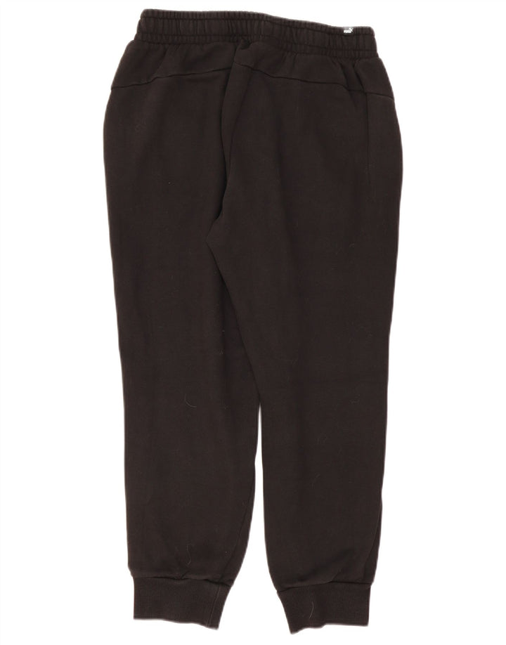 Puma Womens Tracksuit Trousers Joggers UK 12 Medium  Black Cotton