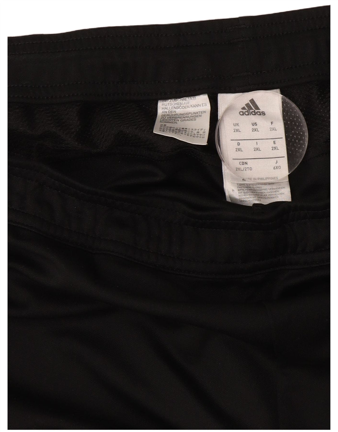 Adidas Mens Tracksuit Trousers 2XL Black Polyester Sports